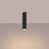 Plafonnier KARBON 30 Noir Sollux | Luminaire Tubulaire GU10