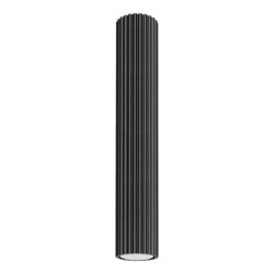 Plafonnier KARBON 40 Noir Sollux | Luminaire Tubulaire GU10 Design