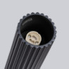 Plafonnier KARBON 40 Noir Sollux | Luminaire Tubulaire GU10 Design