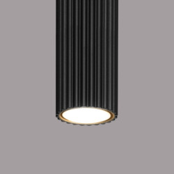 Plafonnier KARBON 60 Noir Sollux | Luminaire Tubulaire GU10 60 cm