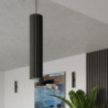 Plafonnier KARBON 60 Noir Sollux | Luminaire Tubulaire GU10 60 cm
