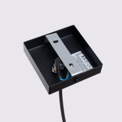 Lampe suspendue KARBON 1 Noir Sollux | Suspension GU10 Design