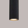 Lampe suspendue KARBON 1 Noir Sollux | Suspension GU10 Design