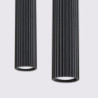Lampe suspendue KARBON 2 Noir Sollux | Suspension 2 Lumières GU10 Design
