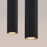 Lampe suspendue KARBON 2 Noir Sollux | Suspension 2 Lumières GU10 Design