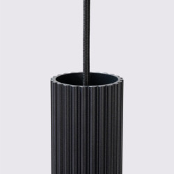 Lampe suspendue KARBON 2 Noir Sollux | Suspension 2 Lumières GU10 Design
