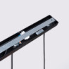 Lampe suspendue KARBON 3L Noir Sollux | Suspension Linéaire 3 GU10 Design