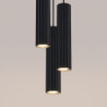 Lampe suspendue KARBON 3P Noir Sollux | Suspension Triple GU10 Design