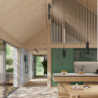 Lampe suspendue KARBON 3P Noir Sollux | Suspension Triple GU10 Design