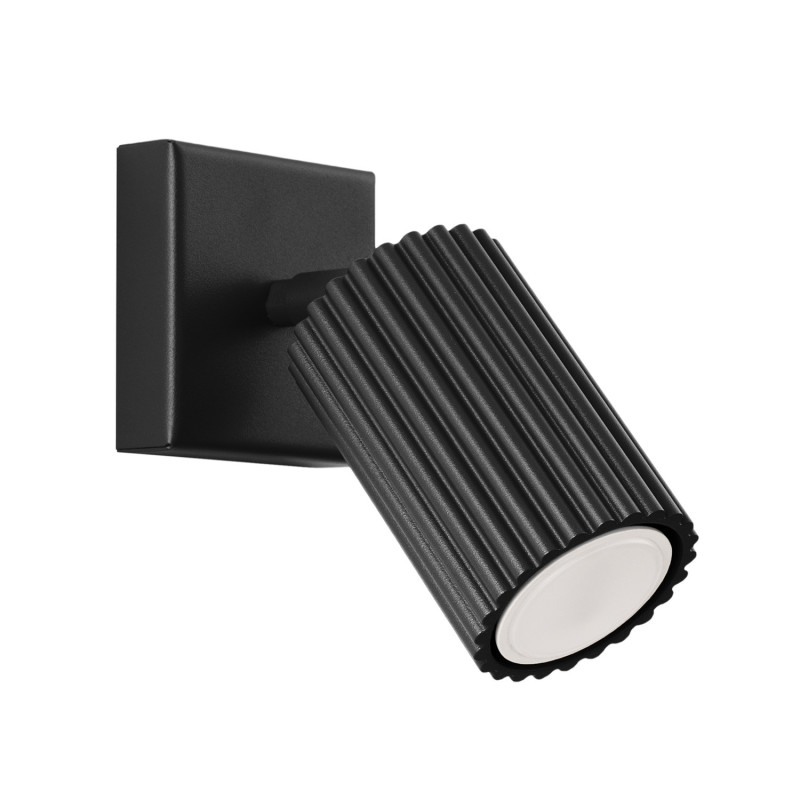 Applique KARBON Noir Sollux | Applique Murale GU10 Orientable Design
