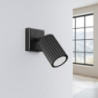 Applique KARBON Noir Sollux | Applique Murale GU10 Orientable Design