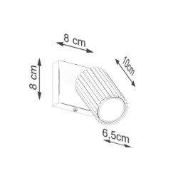 Applique KARBON Noir Sollux | Applique Murale GU10 Orientable Design
