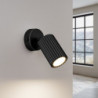 Applique KARBON Noir avec Interrupteur Sollux | Applique GU10 Orientable