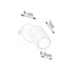 Applique KARBON Noir avec Interrupteur Sollux | Applique GU10 Orientable