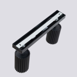 Plafonnier KARBON 2 Noir Sollux | 2 Spots GU10 Orientables Design