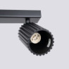 Plafonnier KARBON 2 Noir Sollux | 2 Spots GU10 Orientables Design