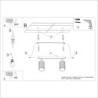 Plafonnier KARBON 2 Noir Sollux | 2 Spots GU10 Orientables Design
