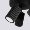 Plafonnier KARBON 3P Noir Sollux | 3 Spots GU10 Orientables Design