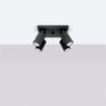 Plafonnier KARBON 4 Noir Sollux | Plafonnier 4 Spots GU10 Orientables