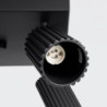 Plafonnier KARBON 4 Noir Sollux | Plafonnier 4 Spots GU10 Orientables