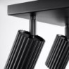 Plafonnier KARBON 4 Noir Sollux | Plafonnier 4 Spots GU10 Orientables