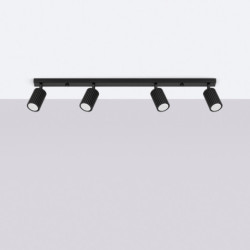 Plafonnier KARBON 4L noir