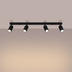 Plafonnier KARBON 4L noir