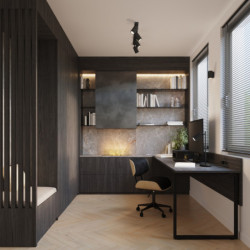 Plafonnier KARBON 4L noir