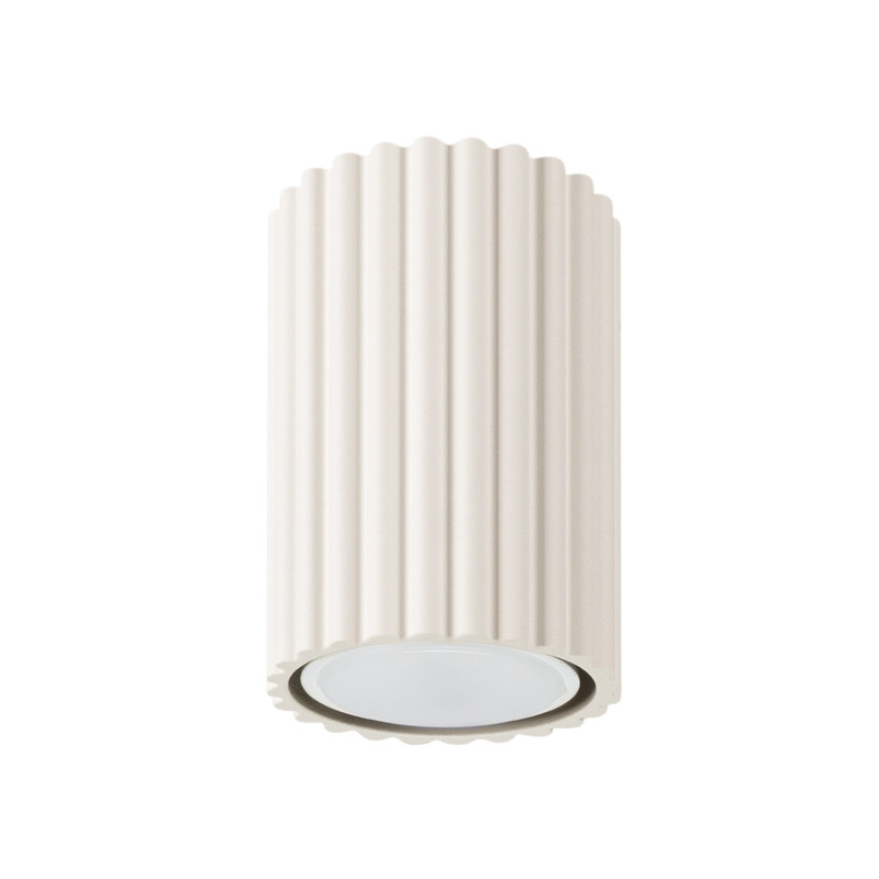 Plafonnier KARBON 10 Beige Sollux | Spot GU10 Design Compact