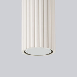 Plafonnier KARBON 30 Beige Sollux | Spot Tubulaire GU10 Design 30 cm