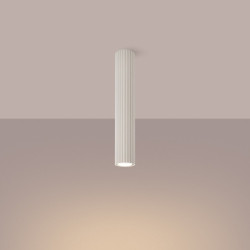 Plafonnier KARBON 40 Beige Sollux | Spot Tubulaire GU10 Design 40 cm