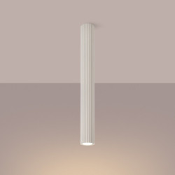 Plafonnier KARBON 60 Beige Sollux | Spot Tubulaire GU10 Design 60 cm