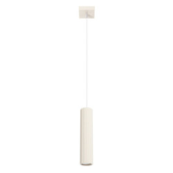 Lampe suspendue KARBON 1 Beige Sollux | Suspension GU10 Design