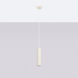 Lampe suspendue KARBON 1 Beige Sollux | Suspension GU10 Design