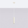 Lampe suspendue KARBON 1 Beige Sollux | Suspension GU10 Design