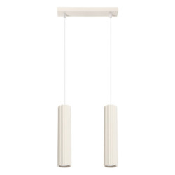 Lampe suspendue KARBON 2 Beige Sollux | Suspension Double GU10 Design