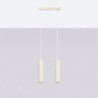Lampe suspendue KARBON 2 Beige Sollux | Suspension Double GU10 Design