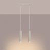 Lampe suspendue KARBON 2 Beige Sollux | Suspension Double GU10 Design