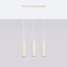Lampe suspendue KARBON 3L Beige Sollux | Suspension 3 Lumières GU10