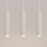 Lampe suspendue KARBON 3L Beige Sollux | Suspension 3 Lumières GU10