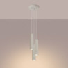 Lampe suspendue KARBON 3P Beige Sollux | Suspension Triple GU10 Design