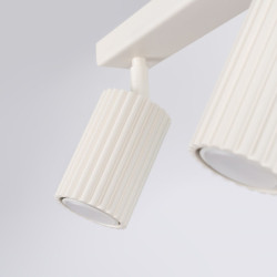 Plafonnier KARBON 2 Beige Sollux | Plafonnier 2 Spots GU10 Orientables