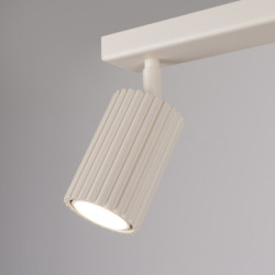 Plafonnier KARBON 2 Beige Sollux | Plafonnier 2 Spots GU10 Orientables