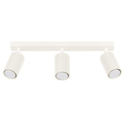 Plafonnier KARBON 3L Beige Sollux | Plafonnier 3 Spots GU10 Orientables