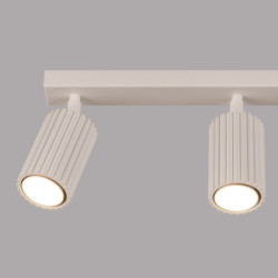Plafonnier KARBON 3L Beige Sollux | Plafonnier 3 Spots GU10 Orientables