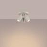 Plafonnier KARBON 3P Beige Sollux | Plafonnier Rond 3 Spots GU10