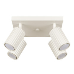 Plafonnier KARBON 4 Beige Sollux | Plafonnier Design 4 Spots GU10