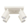Plafonnier KARBON 4 Beige Sollux | Plafonnier Design 4 Spots GU10