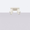 Plafonnier KARBON 4 Beige Sollux | Plafonnier Design 4 Spots GU10