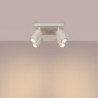 Plafonnier KARBON 4 Beige Sollux | Plafonnier Design 4 Spots GU10